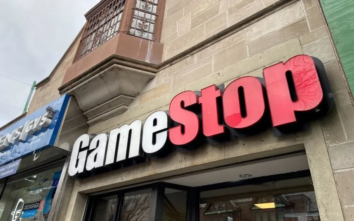 ações, da GameStop;