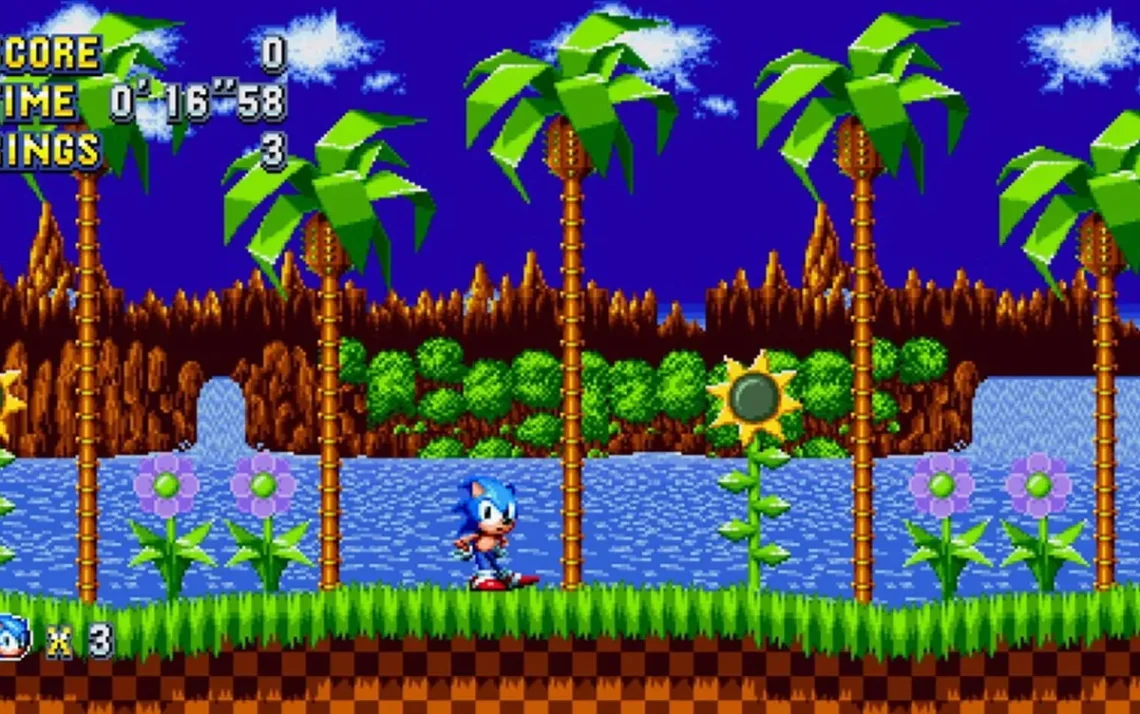 jogo, de plataforma, 2D, mascote, da SEGA, vilão, Eggman;