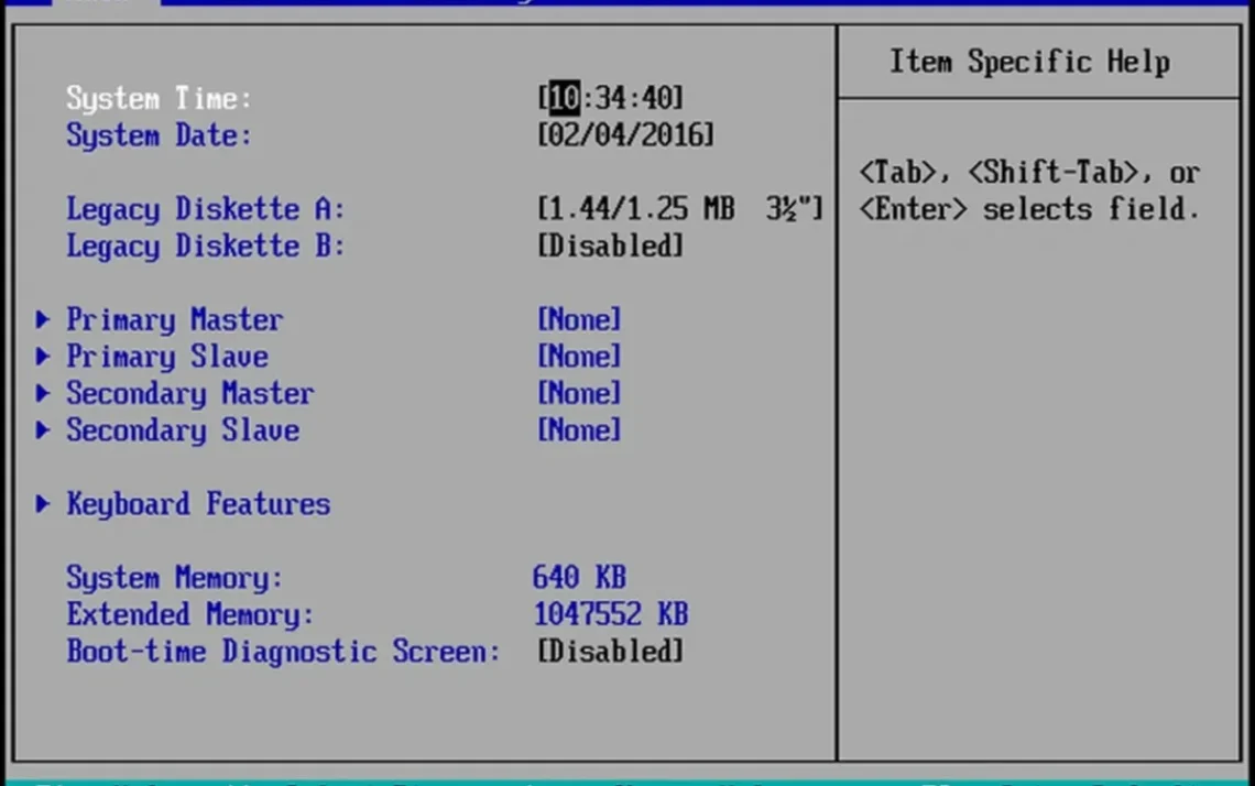 configuração, inicial, sistema, firmware