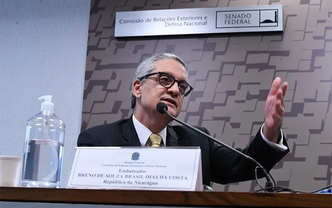 Breno Souza da Costa, que era embaixador brasileiro na Nicarágua. — Foto: Edilson Rodrigues/Agência Senado Nicarágua decide expulsar embaixador Brasileiro do país - Todos os direitos: © G1 - Globo Mundo