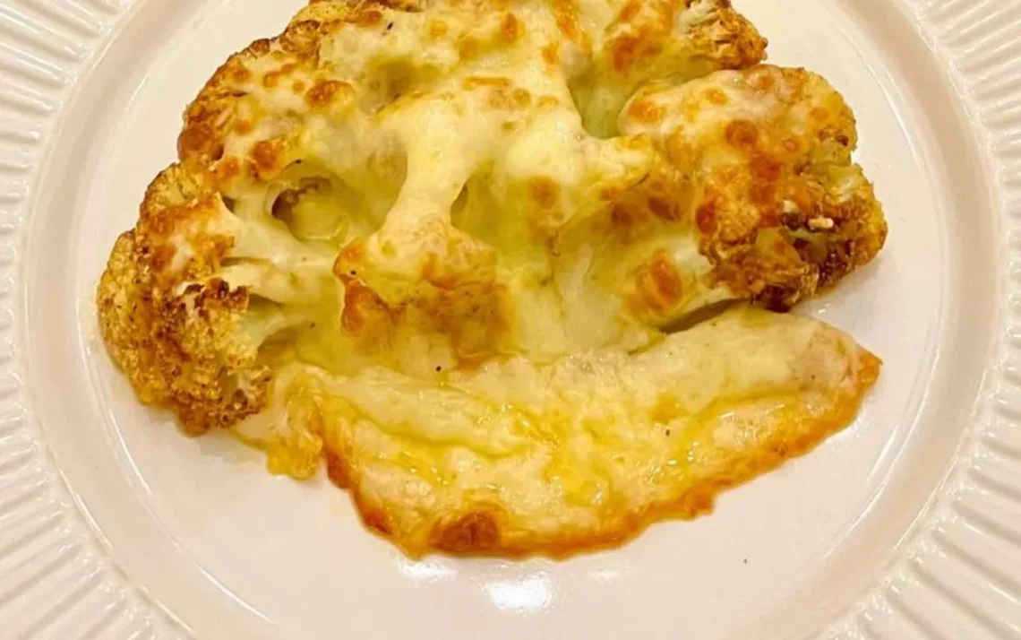 couve, flor, gratinada, forno, airfryer;