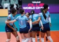 Nesta quarta-feira, o time brasileiro venceu o time egípcio por 3 sets a 0 e decide vaga na semifinal contra Tianjin na última rodada - Todos os direitos: © GE - Globo Esportes