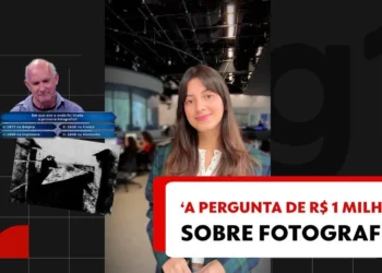 Pergunta do quadro 'Quem quer ser um milionário', do 'Domingão com Huck', era sobre o ano da primeira fotografia. - Todos os direitos: © G1 - Globo Mundo