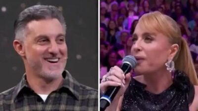 Angélica provoca Luciano Huck ao vivo com brincadeira íntima no Domingão