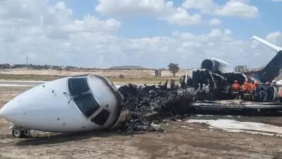 Avião do Ministro da Mineração da RDC pega fogo em Kolwezi