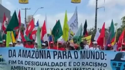 Belém become epicentro de protestos por justiça climática durante a COP 30