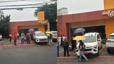 Carro invade delicatessen e deixa feridos em Salvador