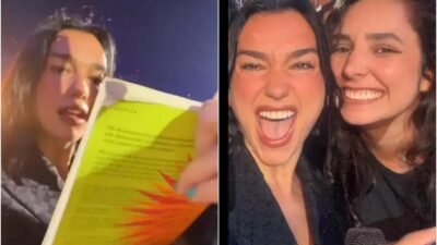 Dua Lipa é presenteada com livro de Clarice Lispector por fã brasileira