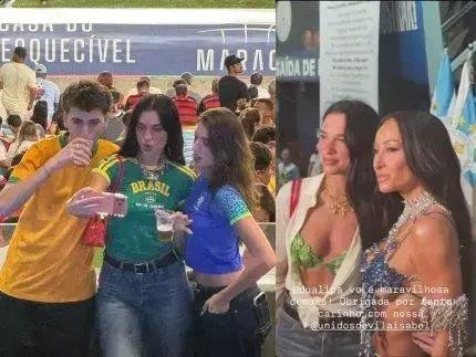 Dua Lipa vive intensamente a cultura brasileira em sua passagem pelo Brasil