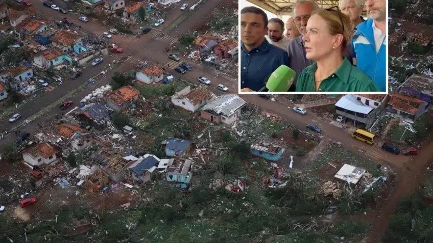 Governo agiliza liberação do FGTS após tornado em Rio Bonito do Iguaçu