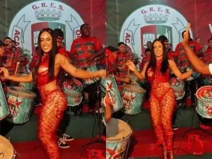 Isabelle Nogueira brilha como musa da Grande Rio em ensaio de Carnaval