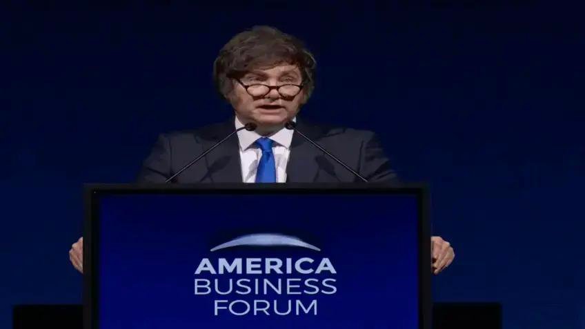 Javier Milei convida empresários a investir na Argentina