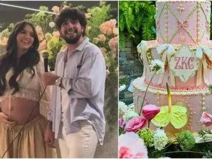 Rafa Kalimann e Nattan celebram chá de bebê da filha Zuza em São Paulo