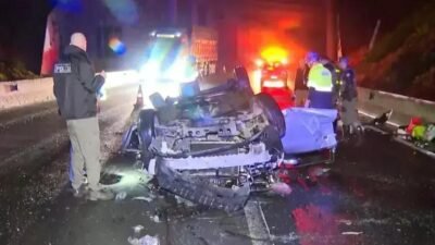 Tragédia no Rodoanel: Carro despenca de viaduto e deixa 4 mortos