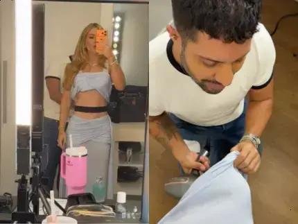 Virginia Fonseca passa per perrengue de figurino no SBT e troca look ao vivo