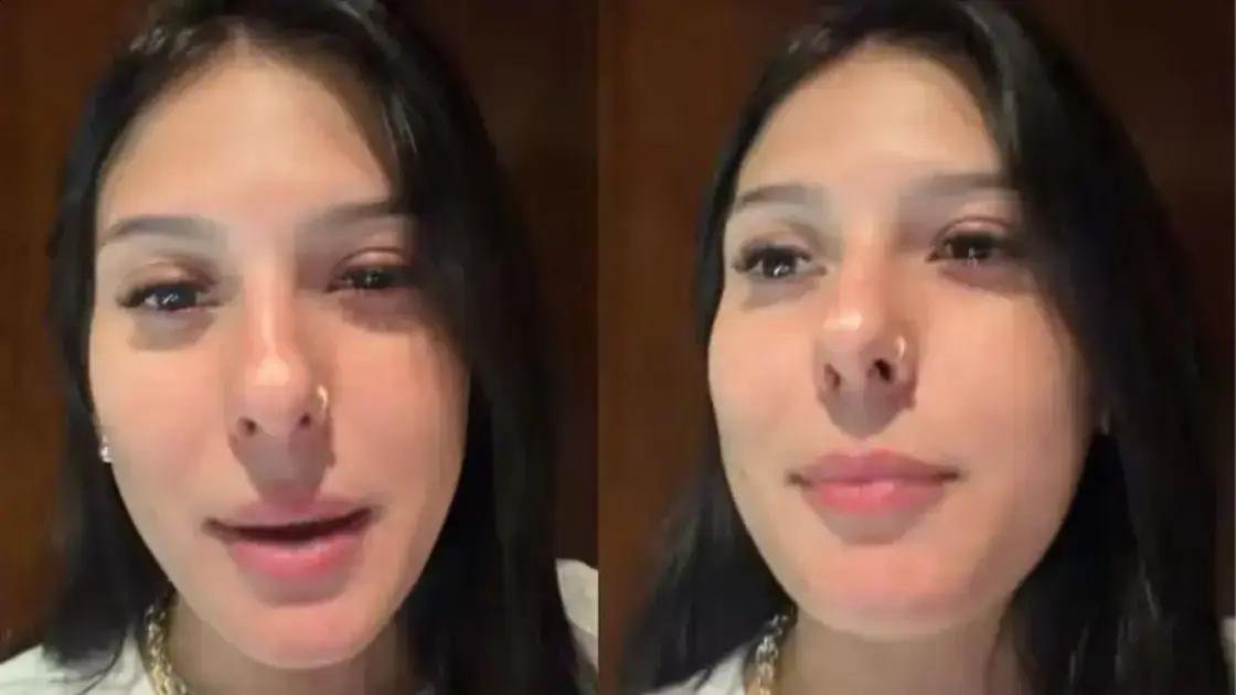 Ana Castela se apresenta abatida e confirma tratamento para conjuntivite