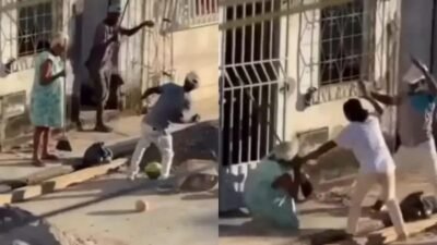 Briga violenta entre homens deixa idosa agredida no interior da Bahia