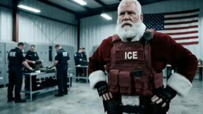 Campanha do ICE usa Papai Noel para incentivar autodeportação nos EUA