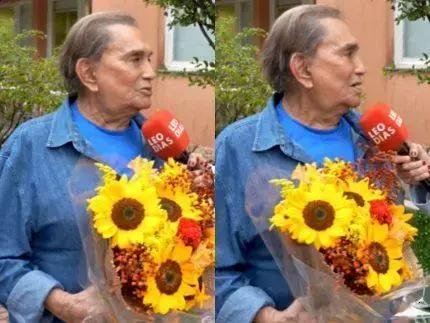 Dedé Santana celebra homenagem na calçada da fama da Globo