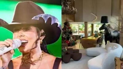 Explore a Mansão de Ana Castela Com Decoração de Natal Luxuosa