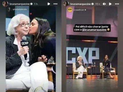 Fernanda Montenegro emociona e homenageia Bruna Marquezine na CCXP25