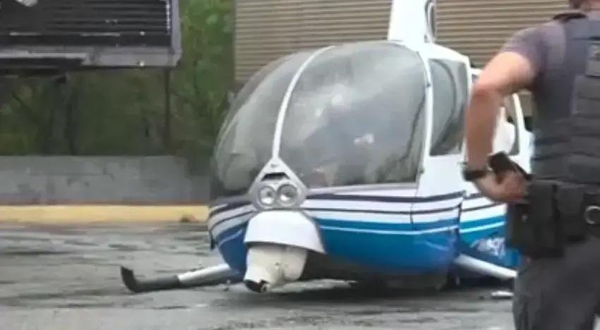 Helicóptero da TV Band faz pouso de emergência em Guarulhos, SP