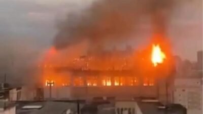 Incêndio atinge Colégio Marista Santa Maria em Santa Maria (RS)