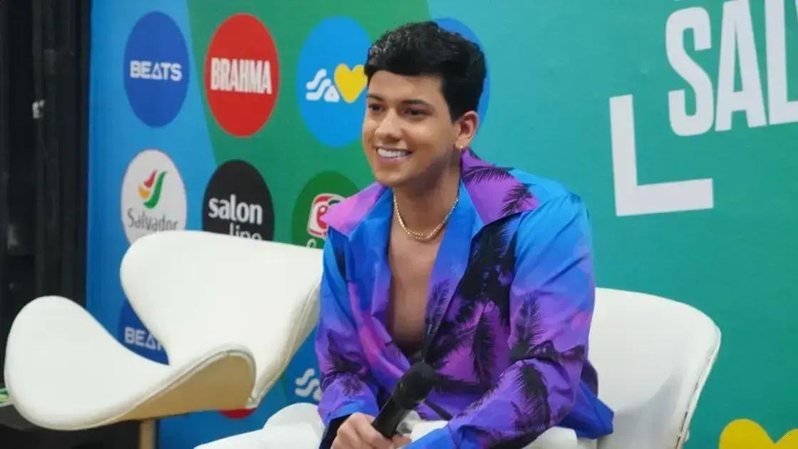 Léo Foguete celebra a alegria dos shows na Bahia durante o Festival Virada