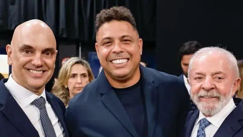 Lula e Moraes se encontram com Ronaldo para lançar canal de notícias