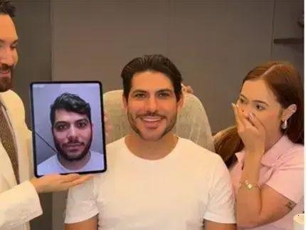 Mirela Janis revela transformação de Yugnir Ângelo após harmonização facial