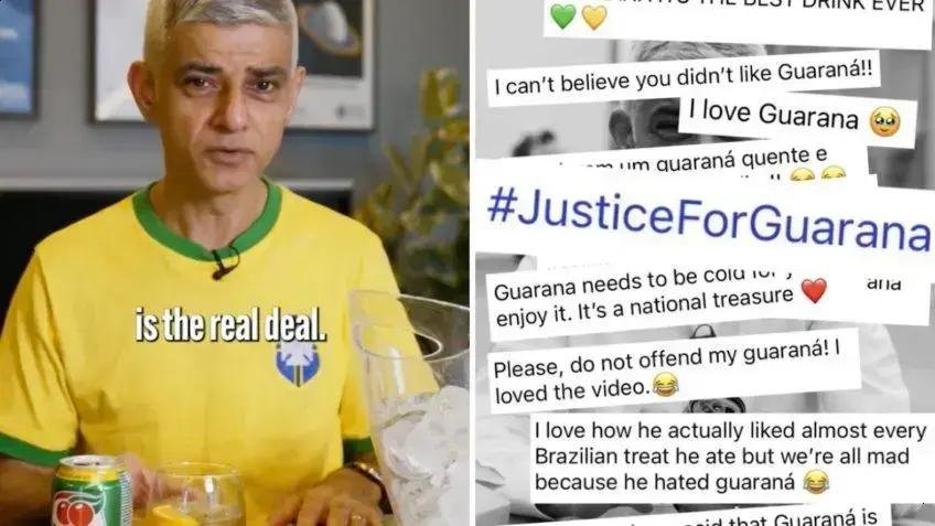 Prefeito de Londres muda de ideia e elogia Guaraná após nova experiência