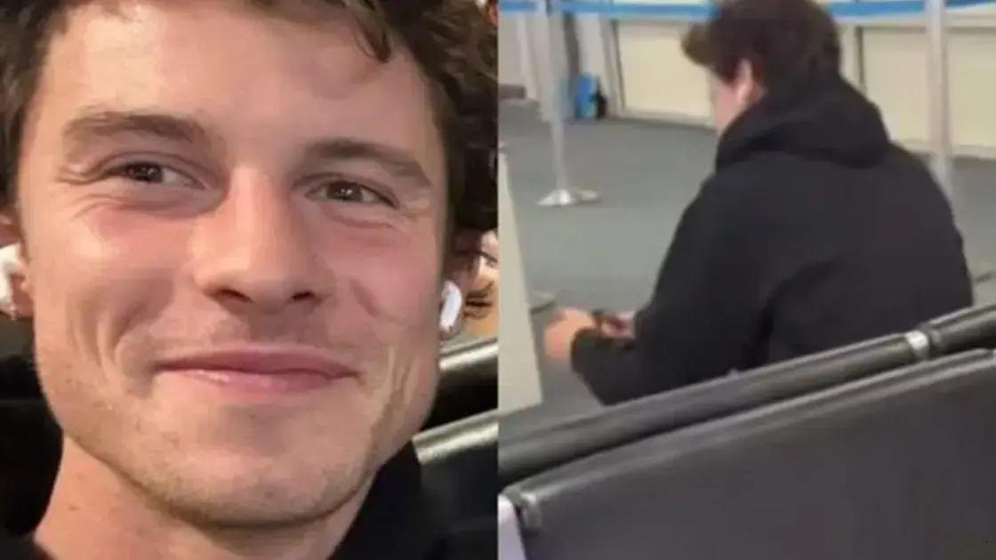 Shawn Mendes é visto no aeroporto e fãs celebram volta ao Brasil