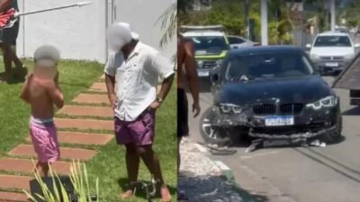 Adolescente provoca grave atropelamento em condomínio de luxo na Bahia
