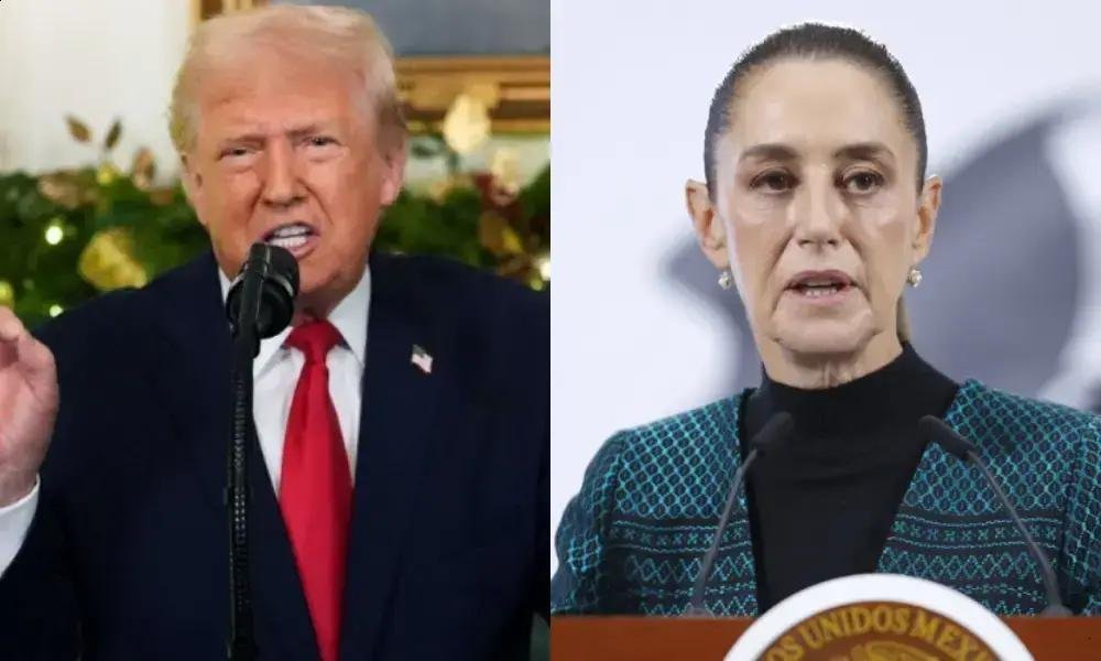 Claudia Sheinbaum e Donald Trump discutem narcotráfico e comércio