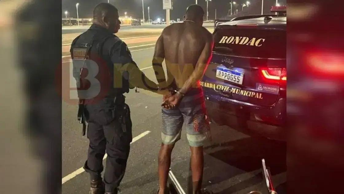 Garçom é preso por furto de equipamento de academia em Salvador