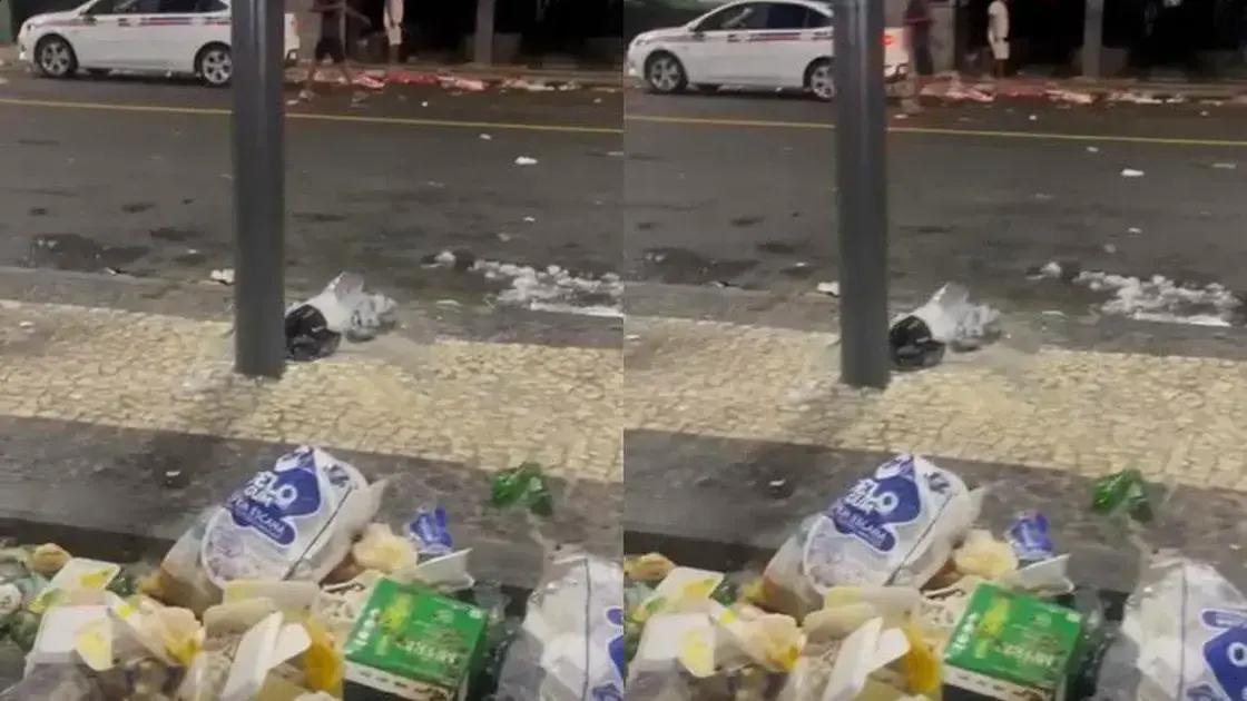 Lixo após a Lavagem do Bonfim gera apreensão em Salvador