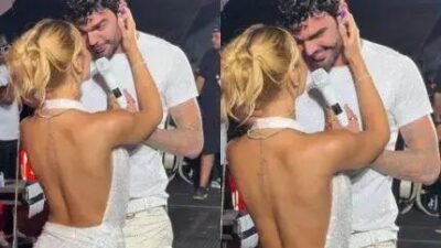 Luan Pereira canta para Victória Miranda e encanta público no Réveillon