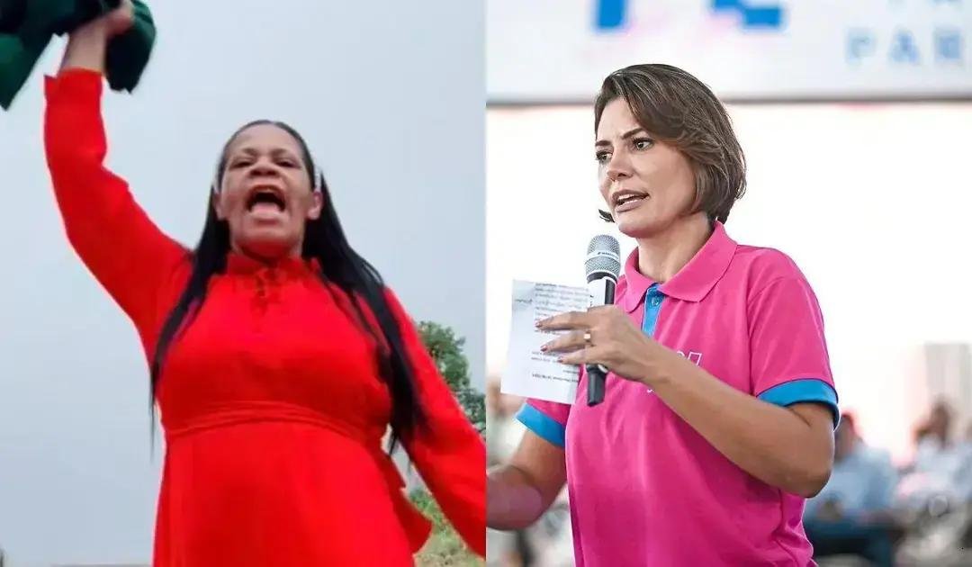 Michelle Bolsonaro critica oração da esquerda durante evento em Brasília