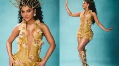 Mileide Mihaile brilha em ensaio da Unidos da Tijuca com look deslumbrante