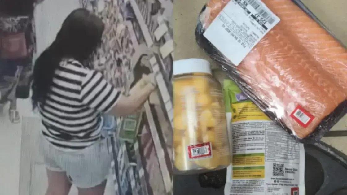 Mulher detida em Copacabana por trocar códigos de barras e pagar barato por salmão