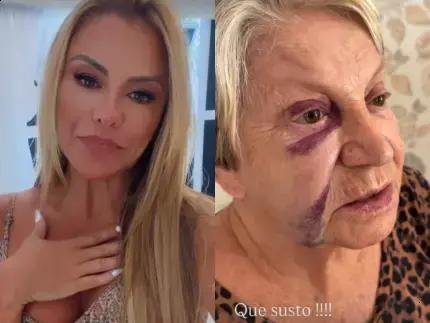 Poliana Rocha atualiza sobre queda da mãe após susto em casa