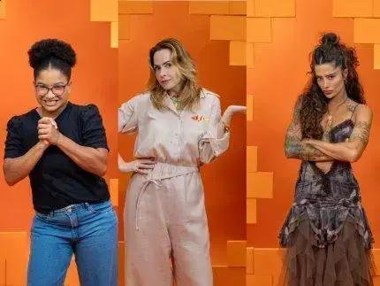 Primeiro paredão do BBB26: Milena, Aline e Ana Paula na berlinda