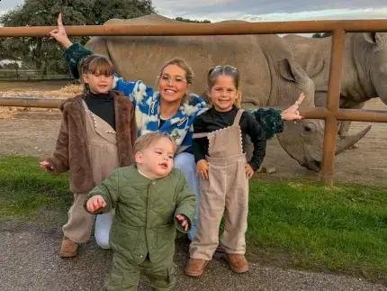 Virginia compartilha momentos incríveis em safari com os filhos em Madri