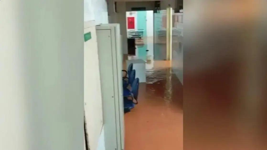 Alagamento atinge subsolo de hospital em Juiz de Fora após fortes chuvas
