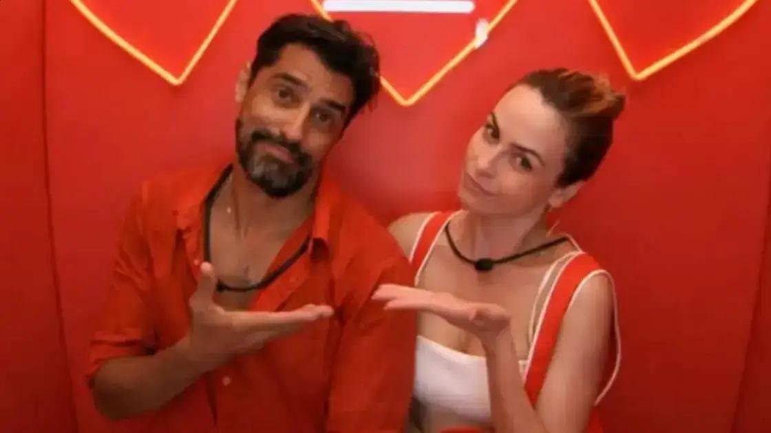 Alberto Cowboy faz gesto obsceno para Ana Paula durante festa do BBB 26