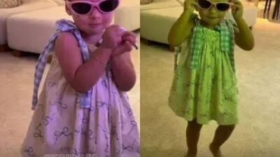 Helena, filha de Neymar, dança em casa após bloquinho com as irmãs