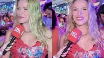Ingrid Guimarães leva filha ao Desfile das Campeãs e elogia Juliana
