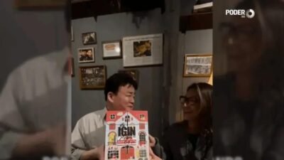 Janja recebe gin autografado por Jin (BTS) entregue em Seul por Baek Jong-Won