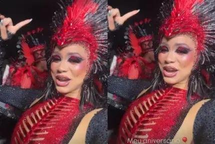 Lexa completa 31 anos e desfila como madrinha na Dragões da Real