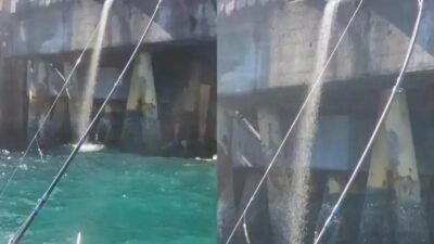 Material despejado no mar em São Tomé de Paripe preocupa moradores